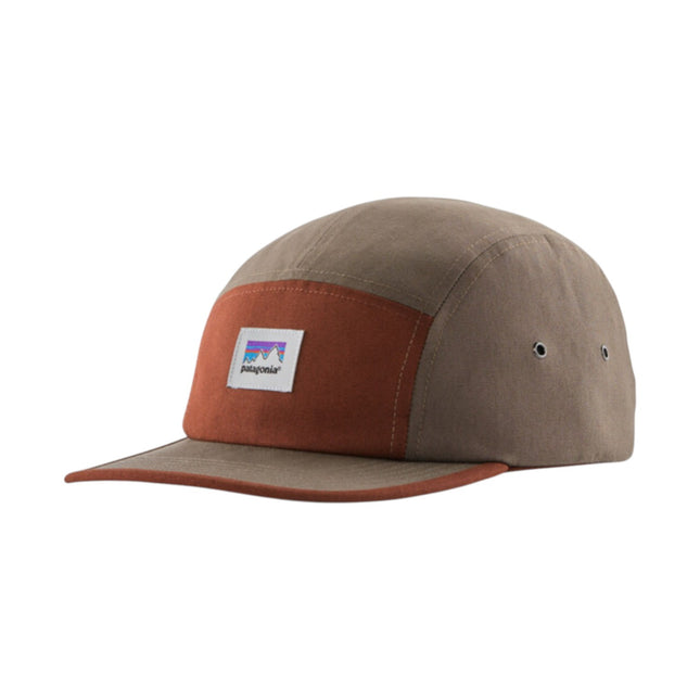 Patagonia Graphic Maclure Hat Shop Sticker Marlow Brown