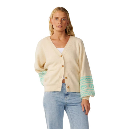 Rip Curl Bossa Nova Jacquard Cardigan Brazilian Sand