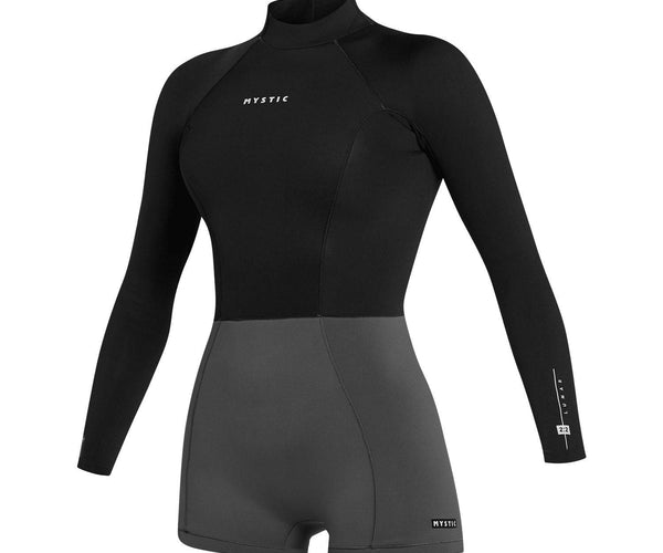 Mystic Women Lunar Longarm Shorty 2/2 Back Zip Black – Natural High Surfshop