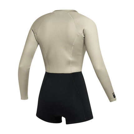 Mystic Women Lunar Longarm Shorty 2/2 Front Zip Dirty White