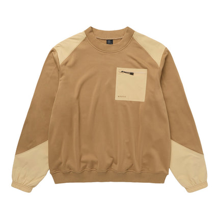 Mystic Conflux Crew Sweat Slate Brown