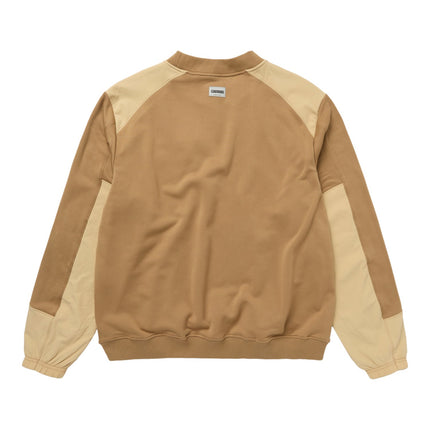 Mystic Conflux Crew Sweat Slate Brown