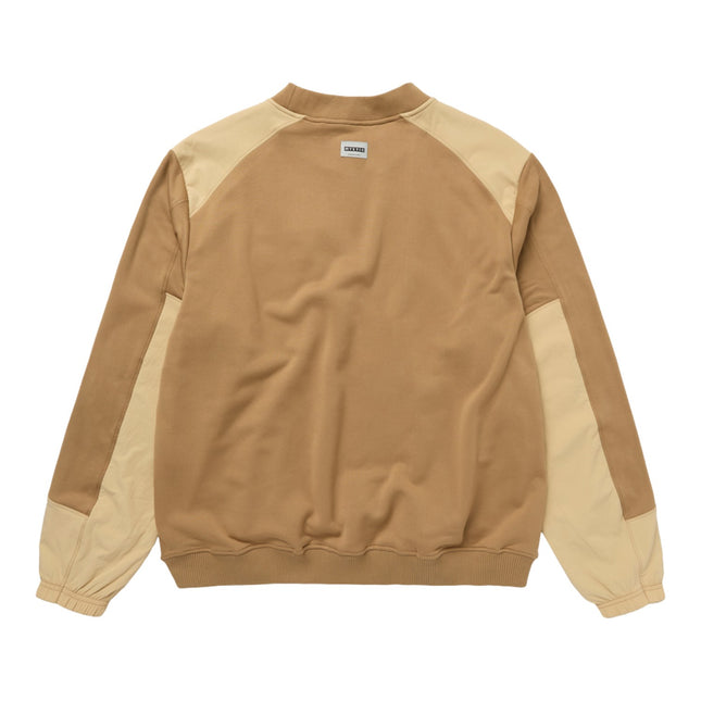 Mystic Conflux Crew Sweat Slate Brown