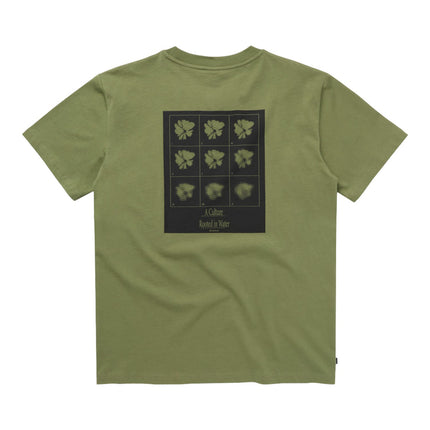 Mystic Pansy Tee Olive Green
