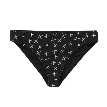 Mystic Lana Cross Bikini Bottom Black