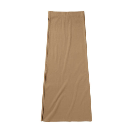 Mystic Glow Long Skirt Women Slate Brown
