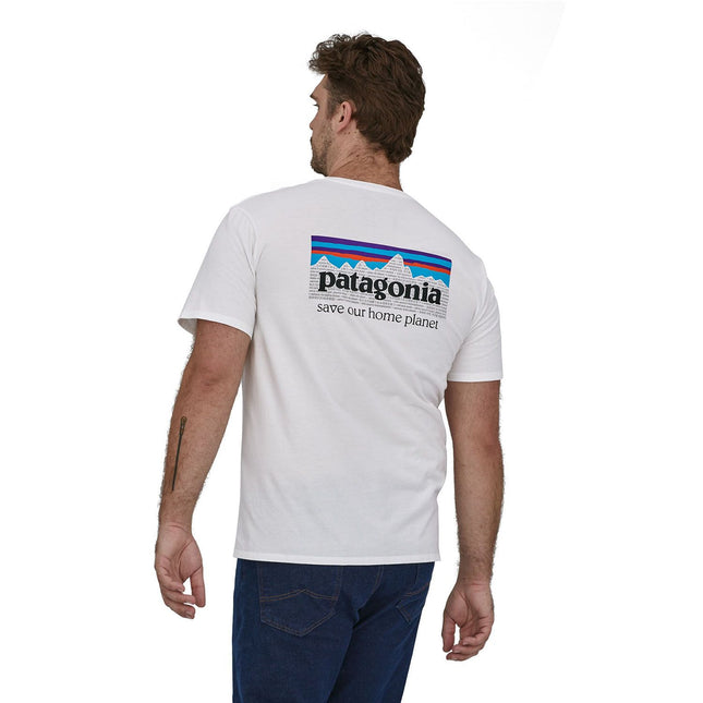 Patagonia M's P-6 Mission Organic T-Shirt White