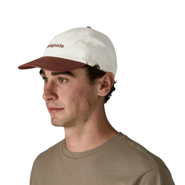 Patagonia Fitz Roy Icon Trad Cap Text Logo Dried Vanilla