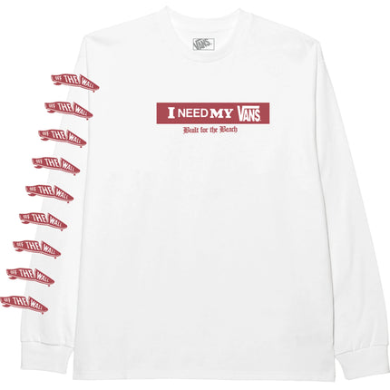 Vans I Need My Ls Tee White