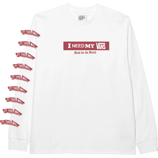Vans I Need My Ls Tee White