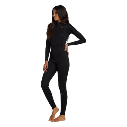 Billabong Foil Women 4/3 Front Zip Gb (Blk)