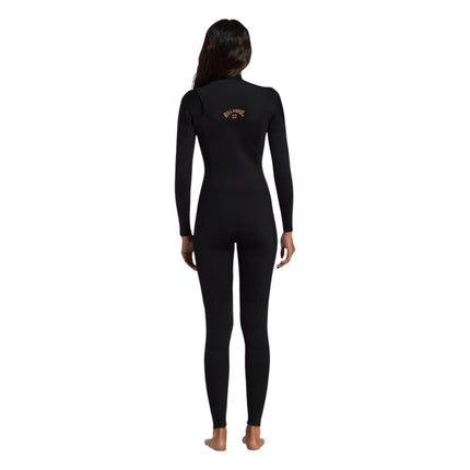 Billabong Foil Women 4/3 Front Zip Gb (Blk)