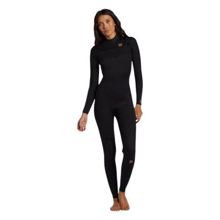 Billabong Foil Women 4/3 Front Zip Gb (Blk)