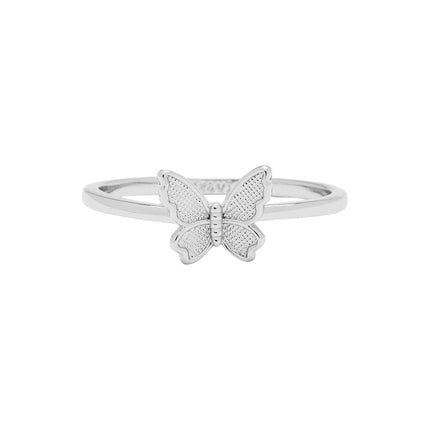 Pura Vida Butterfly In Flight Ring Silver