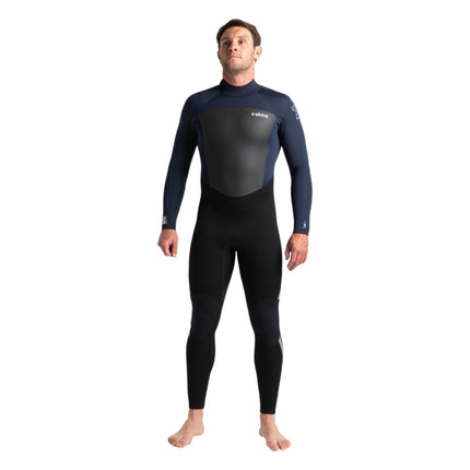 C-Skins Legend Men 5/4/3 Back Zip Steamer Black Slate Navy Grey