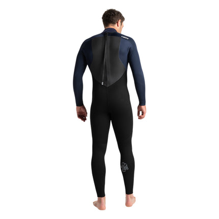 C-Skins Legend Men 5/4/3 Back Zip Steamer Black Slate Navy Grey