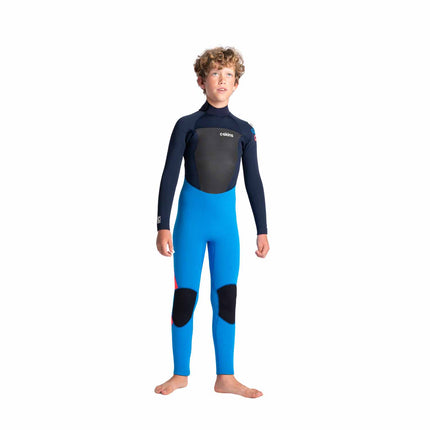 C-Skins Junior Legend 5/4/3 Back Zip Steamer Cyan Slate Multi