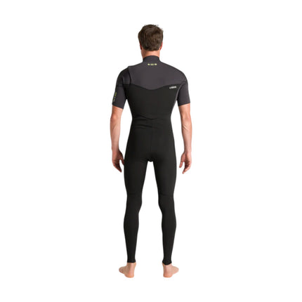 C-Skins NuWave Men Session Lite 2/2 Front Zip Short Arm Black Meteor
