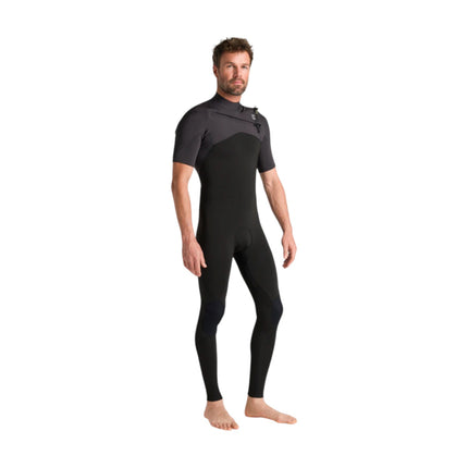 C-Skins NuWave Men Session Lite 2/2 Front Zip Short Arm Black Meteor