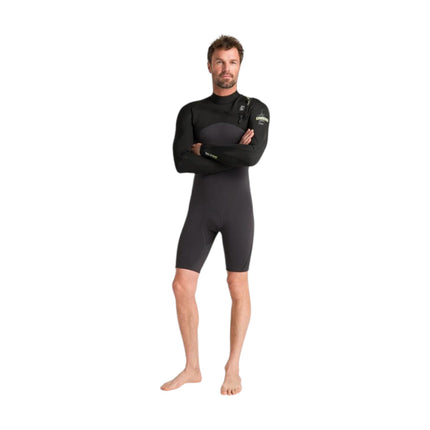 C-Skins NuWave Men Session Lite 2/2 Front Zip Spring Meteor Black