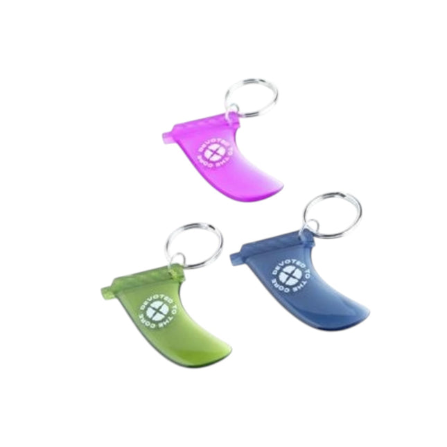 Devoted Surf Fin Key Ring