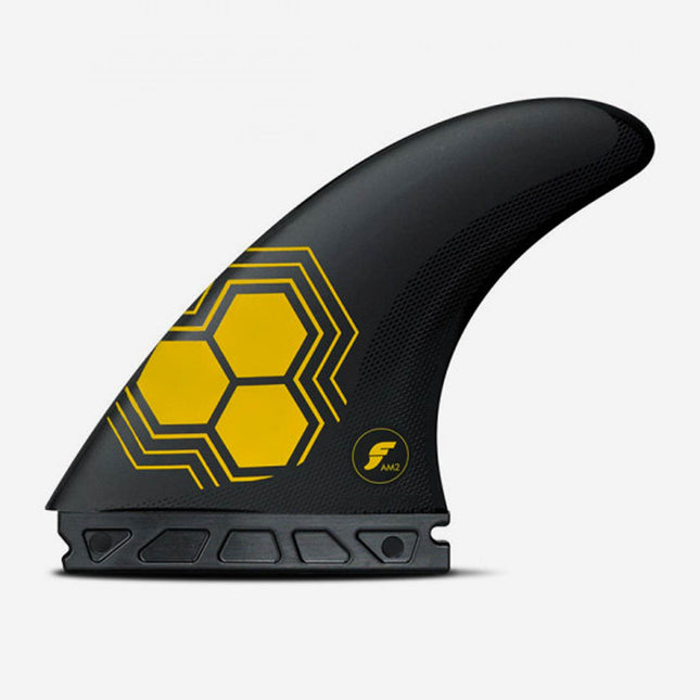 Futures AM2 Alpha Thruster Fins Carbon Yellow