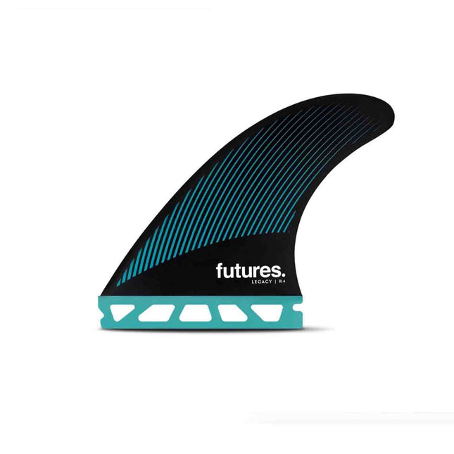 Futures F4 HC Thruster Fins Teal/Black