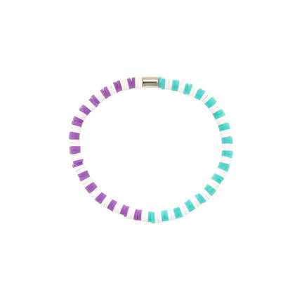 Pura Vida Seascape Vinyl Disc Stretch Bracelet