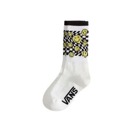 Vans Ticker Checkerboard Crew Socks White