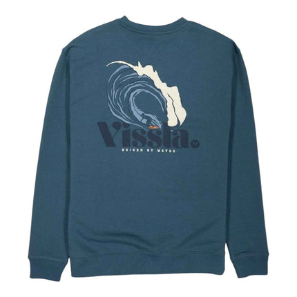 Vissla Raised Crew Neck Fleece Dark Slate