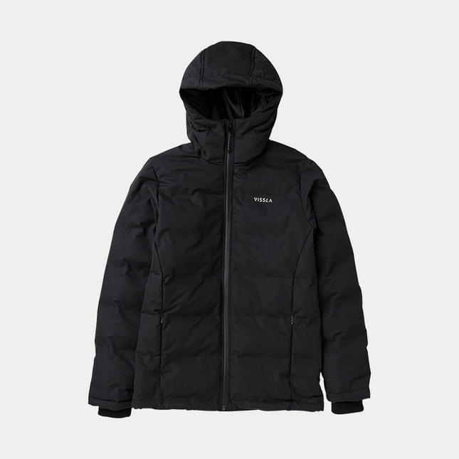 Vissla White Peaks Puffer Eco Jacket Blk