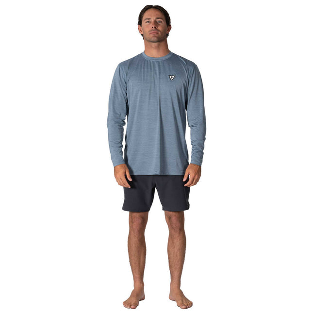 Vissla Twisted Eco Ls Sun Shirt Slate Heather