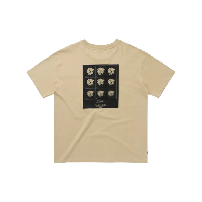 Mystic Pansy Tee Pale Khaki