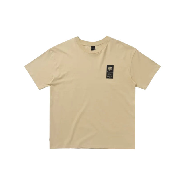 Mystic Pansy Tee Pale Khaki