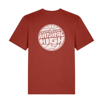 Natural High Icon Logo Tee Earthy Red