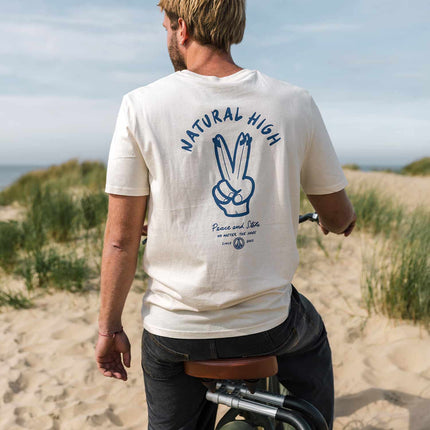 Natural High Peace & Stoke Tee Natural Raw