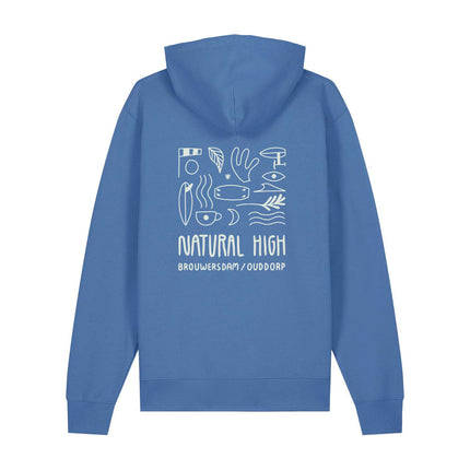 Natural High Stoke Logo Hood Bright Blue