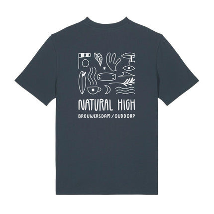 Natural High Stoke Logo Tee India Grey