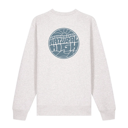 Natural High Icon Logo Crew Cool Heather
