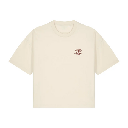 Natural High Palmadise Crop Tee Natural Raw