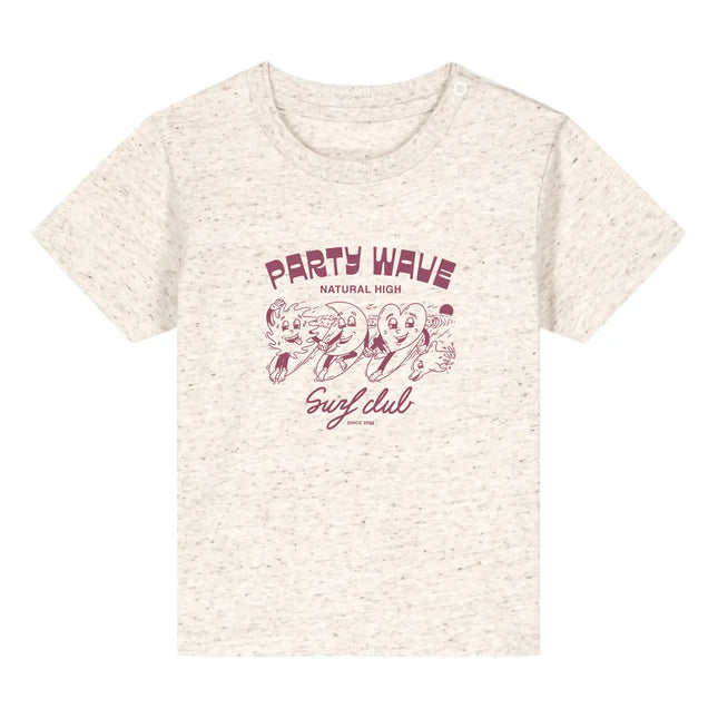 Natural High Party Wave Tee Baby Eco Heather