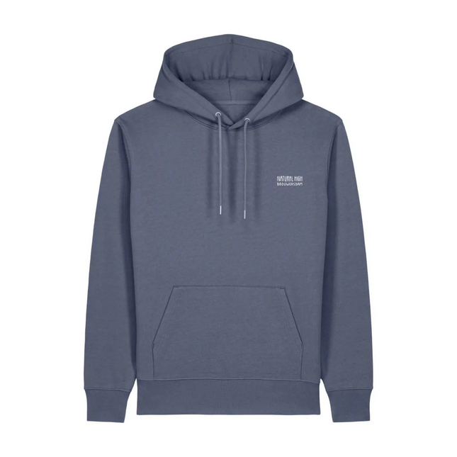 Natural High Stoke Logo Hood Blue Grey