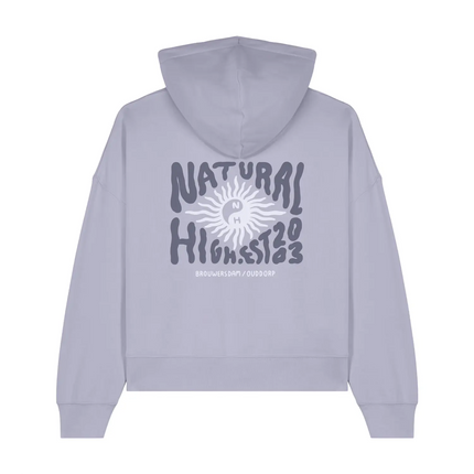 Natural High Ying & Yang Hoodie Lavender