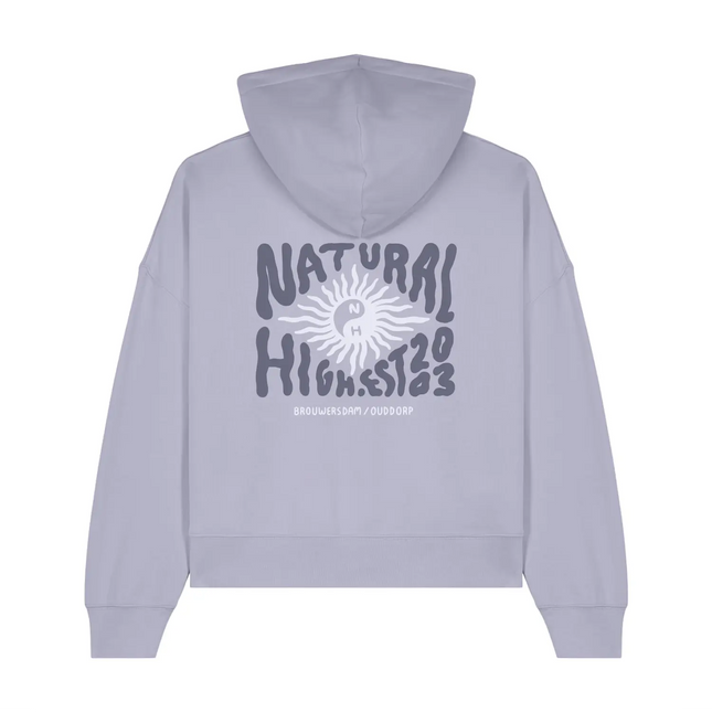 Natural High Ying & Yang Hoodie Lavender