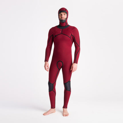 C-Skins NuWave Men ReWired 5/4 Hooded Steamer Black Bluestone