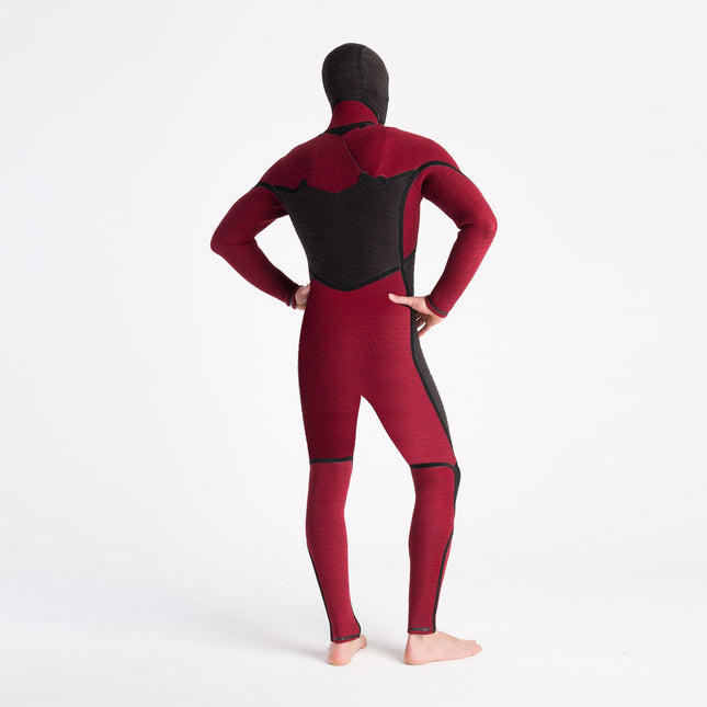 C-Skins NuWave Wired 5/4 Men LQS Hooded Steamer Black Bluestone