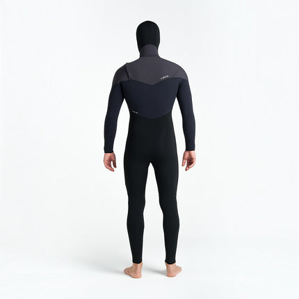 C-Skins NuWave ReWired 5/4 Men GBS Front Zip Hooded Steamer Black/Meteor/Lime