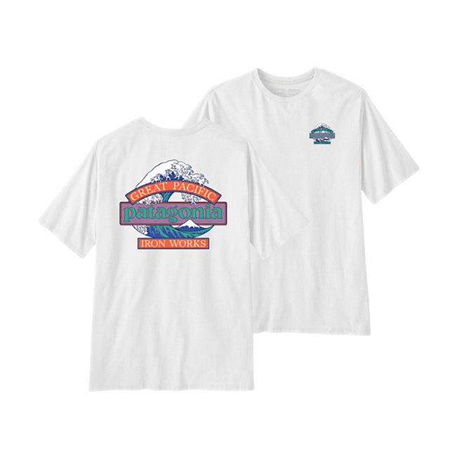 Patagonia M's Great Waves Responsibili-Tee White