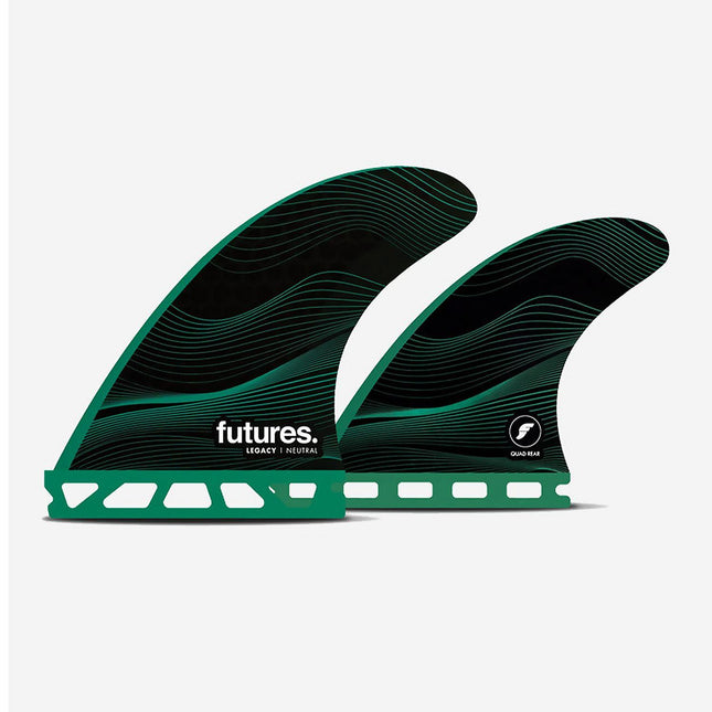 Futures Legacy F6 Honeycomb Quad Fins Green