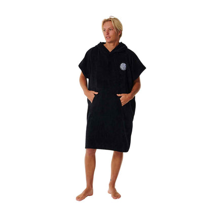 Rip Curl Logo Hooded Towel Black